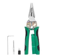 BTFO 4 Pcs Wire Stripper Set, 8 in 1 Wire Stripper with Voltage Tester Multi-Function Electrical Pliers with Small Handle Screwdriver Scraper for Stripping Cutting Pulling Winding Cables