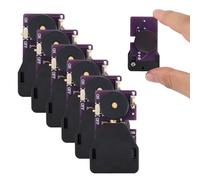 BTFO 6pcs Cricket Noise Maker Prank, with 6 Sounds Buzzing Cricket Noise Machine Hidden Annoying Beeping Device Toys with Magnet Sticker for Adults Gag Gifts Party Office Home School Car (Dark Purple)