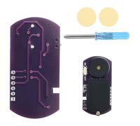BTFO Cricket Noise Maker Prank, Annoying Beeping PCB Device with 16 Sounds Semi-Circular Concealed Chirp Noise Stuff Kit Hidden Chirping Gag Gift Toy for Adults Office Home School Car Parties (Purple)