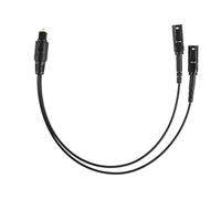 BTFO Digital Optical Audio Splitter, Premium Durable Digital Optical Audio Cable Splitter 1 in 2 Out Fiber Optic Adapter Cord Suitable for TV DVD Sound Bar Home Theatre Accessories