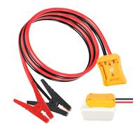 BTFO Jumper Cables with Adapter for Dewalt 20V Battery, 60cm/23.62 Inch Length 8AWG Car Jump Pack Box Starter Wire & Adapters Tool Set Automotive Battery Accessories for Dewalt Jump Starting Booster