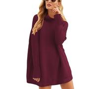 BTFONIA Women Oversized Casual Loose Turtleneck Long Sleeve Slouchy Baggy Knit Tunic Sweaters Pullover Fall Outfits(10#,S)