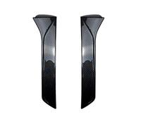 BTFWM 2Pcs Car Rear Window Side Spoiler Lip Wing Rear Spoiler Lip, for Seat, Leon 5F FR Mk3 MK3.5 2013-2021 Gloss Black ABS Car-styling Rear Spoiler Rear Window Spoiler(BLACK Carbon Look)