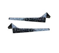 BTFWM 2PCS Glossy Black Car Rear Window Spoiler Side Wing, for VW, for Tiguan, R-Line 2017-2022 ABS Body Kit Splitter Cover Trim Accessories Rear Spoilers Rear Window Spoiler(BLACK Forged pattern)