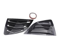 BTFWM 2PCS Rear Quarter Window Louvers Spoiler Panel, for JAZZ, 2014-2018 Hatchback Window Louver Side Vent Trim Car Styling Rear Spoiler Rear Window Spoiler(BLACK Carbon Fiber Look)