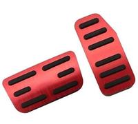 BTFWM 2Pcs/Set AT Car Pedals, for JAZZ, 2011-2020 Replacement Parts Accessories Auto Brake Pedal Protector Cover Car Pedal Cover Set(Red)