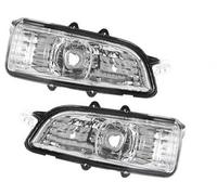 BTFWM 31111090 Car Rearview Side Mirror Turn Signal Lamp Indicator Lamp Without Bulb, for VOLVO, S80 S80L S40 S60 C70 C30(Right) Side Mirror Turn Signal Light(BLACK A Pair)