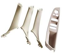 BTFWM 4 7PCS Set Right Hand Drive RHD, for BMW, 5 Series F10 F11 520 525 Red Wine Gray Car Interior Door Handle Inner Panel Pull Trim 51417225851 Car Interior Door Pull Handle(Oyster-4Pcs)