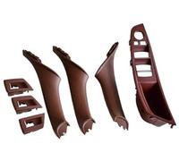 BTFWM 4 7PCS Set Right Hand Drive RHD, for BMW, 5 Series F10 F11 520 525 Red Wine Gray Car Interior Door Handle Inner Panel Pull Trim 51417225851 Car Interior Door Pull Handle(Wine Red-7Pcs)