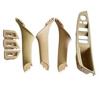 BTFWM 4 7PCS Set Right Hand Drive RHD, for BMW, 5 Series F10 F11 520 525 Red Wine Gray Car Interior Door Handle Inner Panel Pull Trim 51417225851 Car Interior Door Pull Handle(Beige-7Pcs)