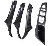 BTFWM 4 7PCS Set Right Hand Drive RHD, for BMW, 5 Series F10 F11 520 525 Red Wine Gray Car Interior Door Handle Inner Panel Pull Trim 51417225851 Car Interior Door Pull Handle(Carbon Fiber-4Pcs)