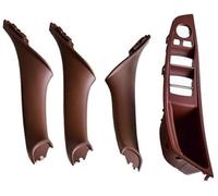 BTFWM 4 7PCS Set Right Hand Drive RHD, for BMW, 5 Series F10 F11 520 525 Red Wine Gray Car Interior Door Handle Inner Panel Pull Trim 51417225851 Car Interior Door Pull Handle(Wine Red-4Pcs)