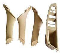 BTFWM 4 7PCS Set Right Hand Drive RHD, for BMW, 5 Series F10 F11 520 525 Red Wine Gray Car Interior Door Handle Inner Panel Pull Trim 51417225851 Car Interior Door Pull Handle(Beige-4Pcs)