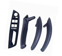 BTFWM 4PCS Set LHD RHD Carbon Fiber Texture Car Left Right Inner Interior Door Pull Handle Trim Cover, for BMW, E70 E71 X5 X6 Car Interior Door Pull Handle(LHD-Black-Standard)