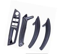 BTFWM 4PCS Set LHD RHD Carbon Fiber Texture Car Left Right Inner Interior Door Pull Handle Trim Cover, for BMW, E70 E71 X5 X6 Car Interior Door Pull Handle(Black LHD-CF-Standard)