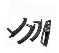 BTFWM 4PCS Set LHD RHD Carbon Fiber Texture Car Left Right Inner Interior Door Pull Handle Trim Cover, for BMW, E70 E71 X5 X6 Car Interior Door Pull Handle(Black RHD-CF-Hige)
