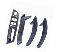 BTFWM 4PCS Set LHD RHD Carbon Fiber Texture Car Left Right Inner Interior Door Pull Handle Trim Cover, for BMW, E70 E71 X5 X6 Car Interior Door Pull Handle(Black LHD-CF-Hige)
