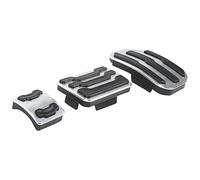 BTFWM Aluminum Alloy Car Accelerator Fuel Brake Pedal Pad Mat Cover AT, for Ford, for F-150, for, Raptor 2015 2016 2017 2018 2019 Accessories Foot Car Pedal Cover Protector(Black AT 2PCS)