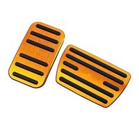 BTFWM Aluminum Alloy Car Styling Accelerator Gas Pedal Brake Cover Non Slip Pad AT, for CRV, 2017 2018-2020 Car Pedal Cover Protector(Black YELLOW)