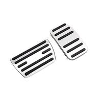 BTFWM Aluminum Alloy Car Styling Accelerator Gas Pedal Brake Cover Non Slip Pad AT, for CRV, 2017 2018-2020 Car Pedal Cover Protector(Black SILVER)