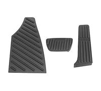 BTFWM Aluminum Auto Car Accelerator Fuel Brake Pedal Foot Rest Pedals Cover Pads, for Toyota, Highlander XU70 2020 2021 2022 Car Pedal Cover Protector(AT 3PCS BLACK)