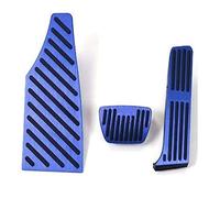 BTFWM Aluminum Auto Car Accelerator Fuel Brake Pedal Foot Rest Pedals Cover Pads, for Toyota, Highlander XU70 2020 2021 2022 Car Pedal Cover Protector(AT 3PCS BLACK-01)