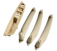 BTFWM Beige Black Armrest Car Left Front Driver's Seat LHD Interior Door Handle Inner Panel Pull Trim Cover, for BMW, E70 E71 X5 X6 51416969406 Car Interior Door Pull Handle(Beige-4pcs)