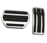 BTFWM Brake Pedals Cover, for Peugeot, 2008 2015-2018 Car Accessories Stainless Steel Interior Fuel Pedal Car Pedal Cover Set(BLACK 2 Pcs AT)
