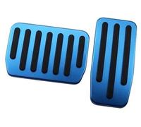 BTFWM Car Brake Foot Pedal Pads Covers, for Tesla, Model 3 Y Accelerator Accessories Aluminum Alloy Car Pedal Cover Set(BLACK Blue)