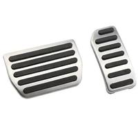 BTFWM Car Brake Pedals Cover, for VOLVO, XC60 XC70 V60 V70 S40 S60 S80L Stainless Steel AT MT Pedal Accessories Parts Car Pedal Cover Set(BLACK AT pedal)