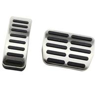 BTFWM Car Brake Pedals Pads, for VW, for Ibiza, 6K 6L 6J, for Skoda, Fabia, for POLO, 9N 6R, for Bora, for Golf, MK4 IV Stainless Steel Auto Pedal Cover Clutch Car Pedal Cover Set(BLACK AT)