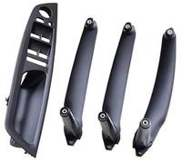 BTFWM Car Carbon Fiber ABS Interior Door Armrest Handle Left Right Panel Pull Trim Cover, for BMW, E70 E71 X5 X6 2007-2012 2013 2014 51416969401 Car Interior Door Pull Handle(RHD Black 4Pcs)