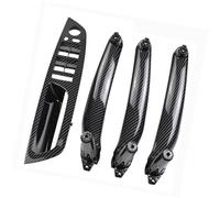 BTFWM Car Carbon Fiber ABS Interior Door Armrest Handle Left Right Panel Pull Trim Cover, for BMW, E70 E71 X5 X6 2007-2012 2013 2014 Car Interior Door Pull Handle(LHD-Carbon-4Pcs)