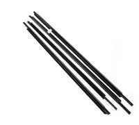BTFWM Car Door Edge Protector, for Toyota, for Land Cruiser, LC200 J200 2008-2021 4pcs Car Outer Windows Rubber Weatherstrip car Paint Protection Strip(Black)