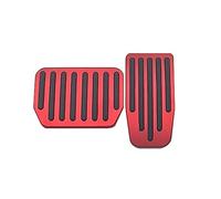 BTFWM Car Foot Pedal Pads Covers, for Tesla, for Model, 3 Y 2021 2022 Accessories Aluminum Alloy Accelerator Brake Rest Cover Car Pedal Cover Protector(Black 2PCS-RED-M3 MY)