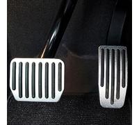 BTFWM Car Foot Pedal Pads Covers, for Tesla, for Model, 3 Y 2021 2022 Accessories Aluminum Alloy Accelerator Brake Rest Cover Car Pedal Cover Protector(Black MY-SET)