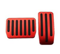 BTFWM Car Foot Pedals, for Tesla, Model 3 Model3 Y 2016-2021 Accelerator Gas Fuel Brake Pedal Pads Mats Cover Styling Car Pedal Cover Protector(Black RED)