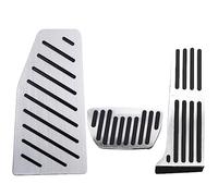 BTFWM Car Foot Pedals, for Toyota, Harrier IV XU80 2020 2021 2022 Accelerator Gas Fuel Brake Pedal Rest Pad Mat Cover Accessories Car Pedal Cover Protector(Black 3PCS SILVER)