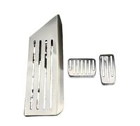 BTFWM Car Footrest Pedal Plate Cover Trim, for Tesla, Model 3 2017 2018 Stainless Steel Accelerator Foot Rest Car Pedal Cover Protector(Black KIT 3PC)