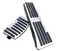 BTFWM Car Fuel Accelerator Brake Pedal Cover, for Hyundai, Sonata LF DN8 2015-2022 Aluminum Accessories Car Pedal Cover Set(BLACK Silver)