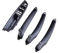 BTFWM Car Gray Beige Black Armrest Left Right Interior Door Handle Inner Panel Pull Trim Cover, for BMW, E70 E71 X5 X6 51416969405 Car Interior Door Pull Handle(Black-4pcs)