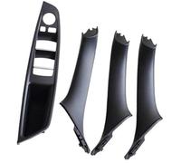 BTFWM Car Inner Door Armrest Panel Handle, for BMW, 5 Serie F10 F11 520i 525d 535i 550i Black Beige Sedan Pull Trim Cover 51417225879 Car Interior Door Pull Handle(Black-4pcs)