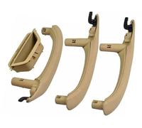 BTFWM Car Left Right Interior Leather Outer Cover Trim Door Handle Inner Panel Pull, for BMW, X3 X4 F25 F26 51417248502 Car Interior Door Pull Handle(LHD Beige 4pcs)