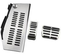 BTFWM Car Pedal Cover, for VW, for Golf, 4 MK4, for, 1997-2005 Stainless Steel Brake Dead Rest Protection Car Pedal Cover Set(BLACK AT with rest pedal)