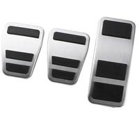 BTFWM Car Pedals Cover, for Ford, for Ecosport, 2012-2023, for Fiesta, MK8 2013-2023 2019-2023 Stainless Steel Brake Pedal Pad Accessories Car Pedal Cover Set(BLACK MT Pedal)