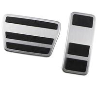 BTFWM Car Pedals Cover, for Ford, for Ecosport, 2012-2023, for Fiesta, MK8 2013-2023 2019-2023 Stainless Steel Brake Pedal Pad Accessories Car Pedal Cover Set(BLACK AT Pedal)