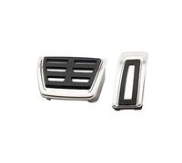 BTFWM Car Stainless Gas Pedal Brake Foot Rest Cover, for Golf, 7 MK7, for Octavia, A7 Car Pedal Cover Protector(Black 3 PIECES AT STYLE)