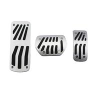 BTFWM Car Styling, for Peugeot, 2008 207 CC SW GTI RC 208 308CC Sport Fuel Brake Dead Pedal Cover Set Auto Accessories Foot Car Pedal Cover Protector(Black AT WITH REST 3 PCS)