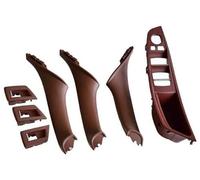 BTFWM Car Styling Left Right Interior Door Armrest Handle Inner Panel Pull Trim Cover, for BMW, 5 Series F10 F11 520 525 RHD Car Interior Door Pull Handle(Wine Red-7pcs-RHD)