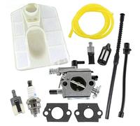 BTFWM Carburetor Air Filter Chinese Chainsaw 5200 4500 5800 52cc 45cc 58cc 2x Gasket 3x Fuel 1x Spark Plug Hos Spark Plug